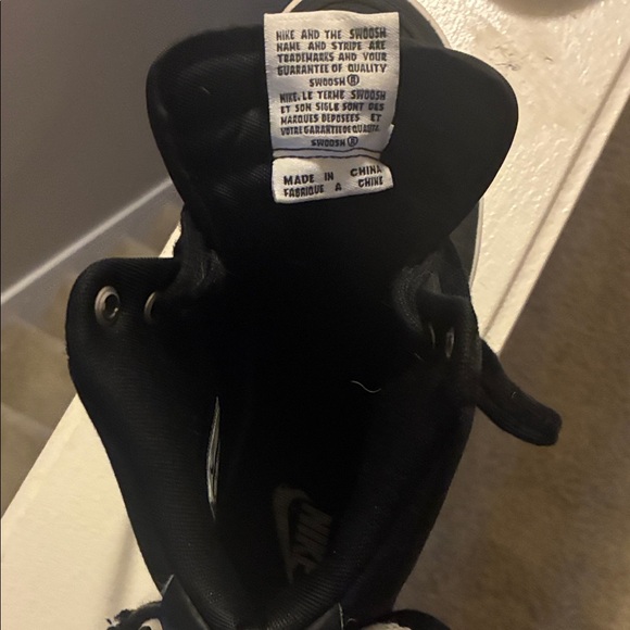Nike Black and White High-Top Sneakers - Picture 7 of 7